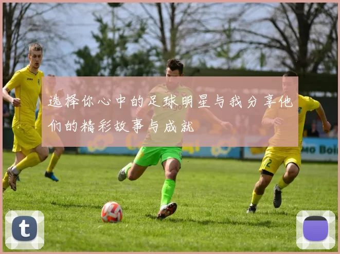 选择你心中的足球明星与我分享他们的精彩故事与成就
